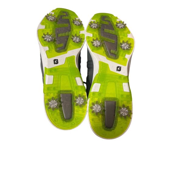 FootJoy HyperFlex Golf Shoes Mens 13M Gray & Neon Yellow Grip Spikes C74 - Picture 7 of 7